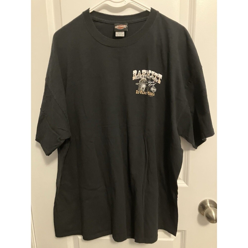 Harley Davidson Motorcycles Mens 2XL T-shirt Barnett El Paso Texas Black